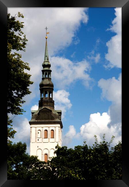 St. Nicholas' Church (Niguliste Kirik), Tallinn, Estonia Framed Print by Fabrizio Troiani