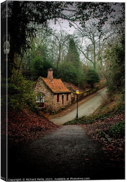 House in the Wood Canvas Print by Richard Perks