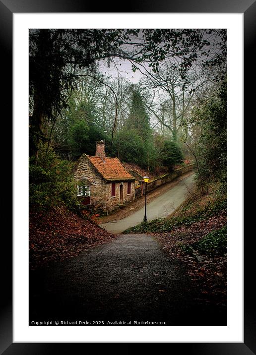 House in the Wood Framed Mounted Print by Richard Perks
