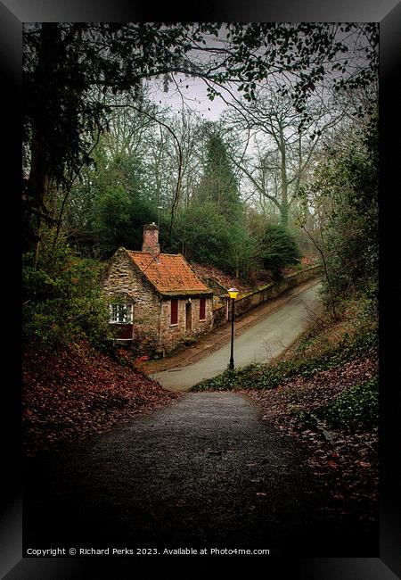 House in the Wood Framed Print by Richard Perks