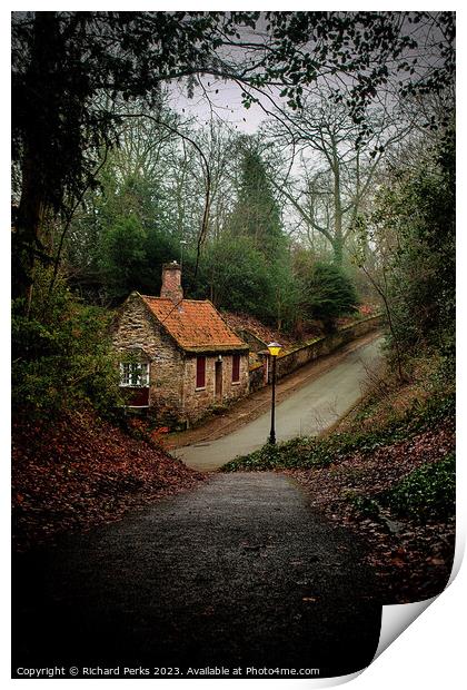 House in the Wood Print by Richard Perks