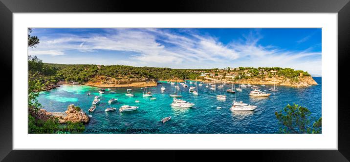 Panorama Portals Vells Mallorca Framed Mounted Print by Alex Winter