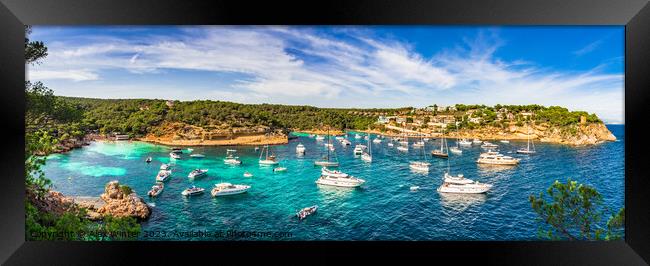 Panorama Portals Vells Mallorca Framed Print by Alex Winter