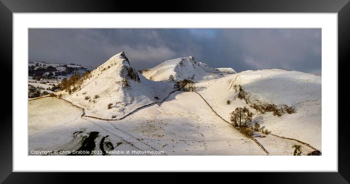 Parkhouse Hill in Winter (2) Framed Mounted Print by Chris Drabble