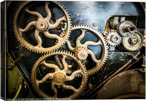 Group of Cog Canvas Print by Darrell Evans