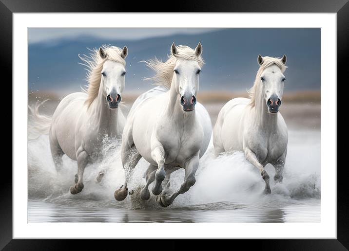  Wild Horses  Framed Mounted Print by Bahadir Yeniceri
