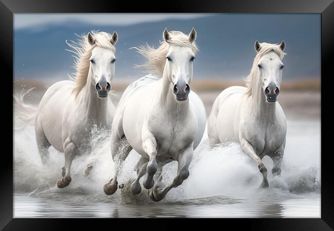  Wild Horses  Framed Print by Bahadir Yeniceri