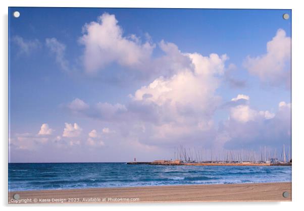 Playa Can Pastilla, Mallorca Acrylic by Kasia Design