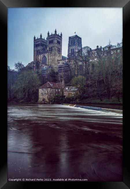 Durham Cathedral and the Riverside Framed Print by Richard Perks