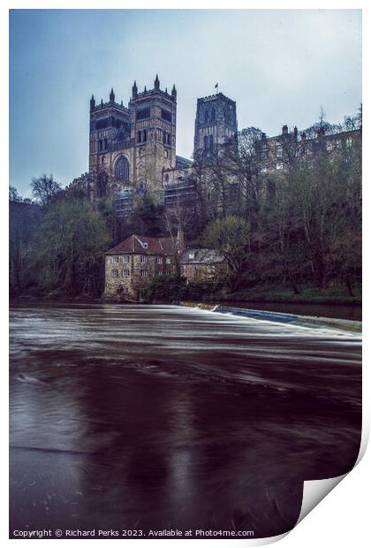 Durham Cathedral and the Riverside Print by Richard Perks