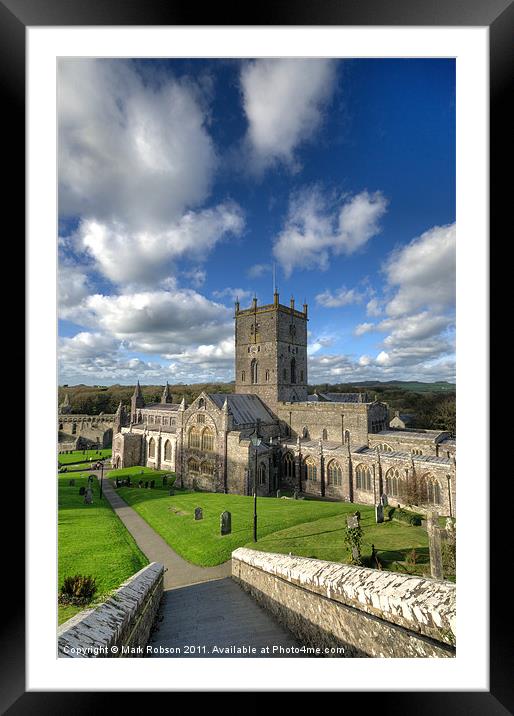 St Davids Cathedral Framed Mounted Print by Mark Robson