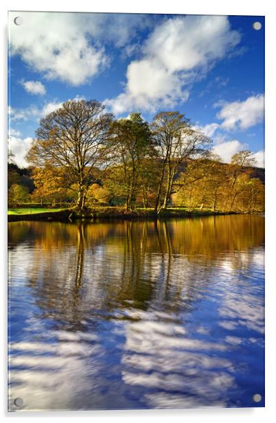 River Derwent, Bamford   Acrylic by Darren Galpin