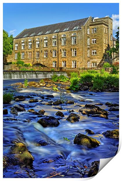  Bamford Weir and Mill      Print by Darren Galpin