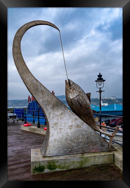 The Tunny Sculpture Scarborough Framed Print by Steve Smith