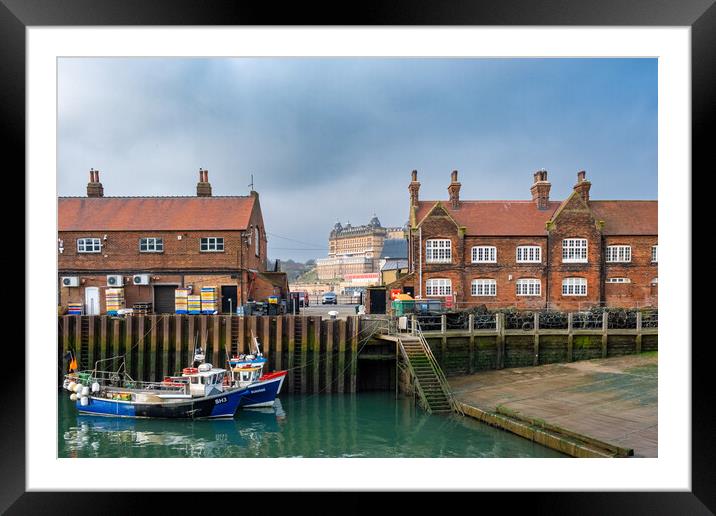 Scarborough Fisheries Framed Mounted Print by Steve Smith