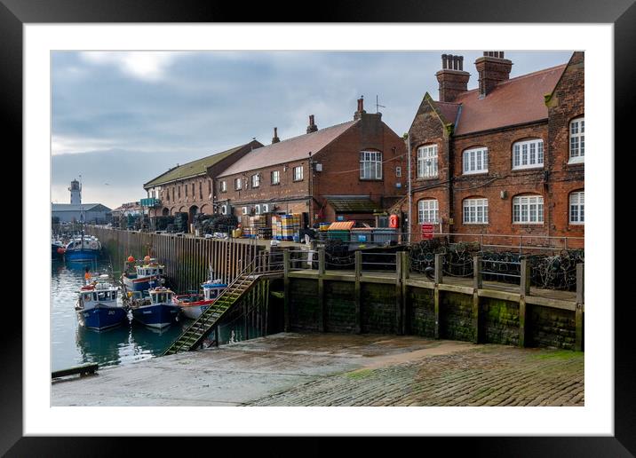 A Seaside Haven Scarborough Fisheries Framed Mounted Print by Steve Smith
