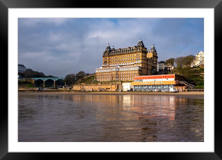 Grand Hotel Scarborough Framed Mounted Print by Steve Smith