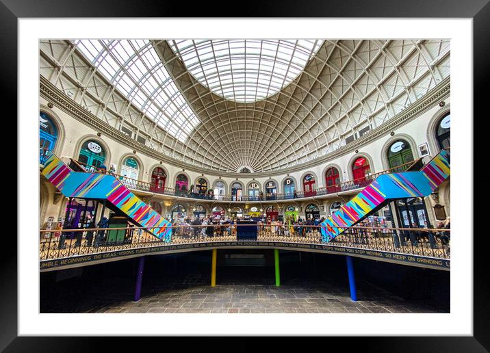Leeds Corn Exchange Framed Mounted Print by Apollo Aerial Photography