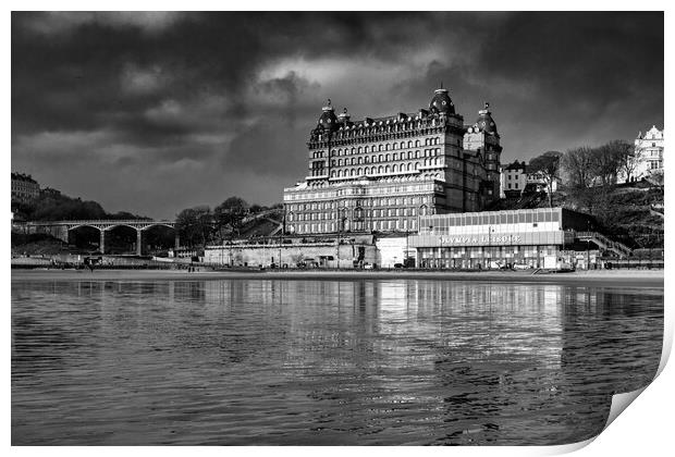 Grand Hotel Scarborough Print by Steve Smith
