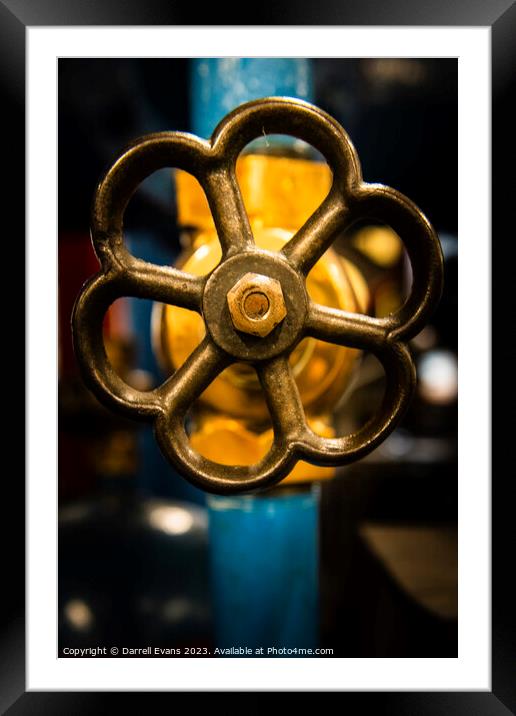 Shut off tap Framed Mounted Print by Darrell Evans