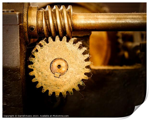 Worm Gears Print by Darrell Evans
