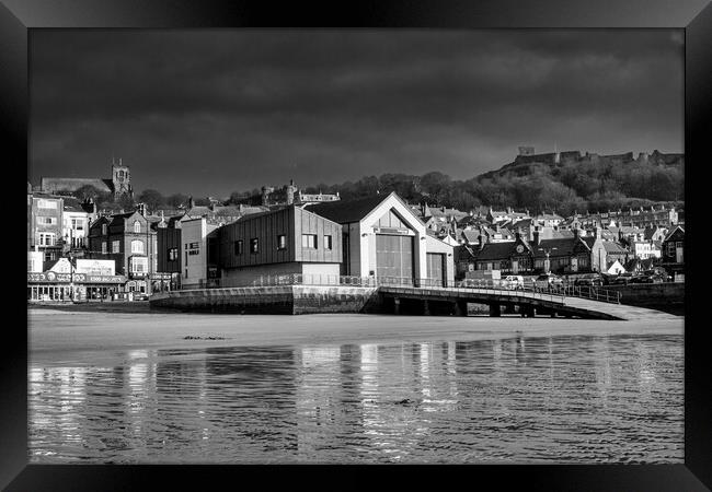 Lifeboat Station Scarborough Framed Print by Steve Smith