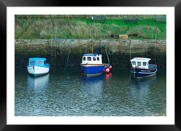 THREE LITTLE ONES Framed Mounted Print by andrew saxton