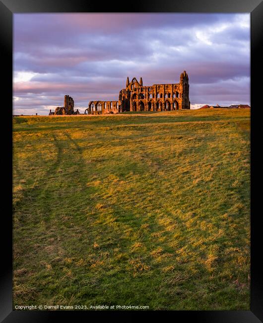 Whitby Ruins Framed Print by Darrell Evans
