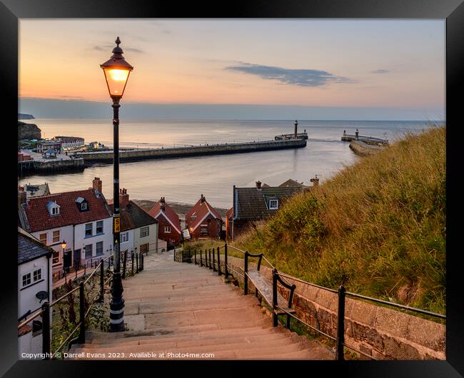 Whitby Steps from S4 Framed Print by Darrell Evans