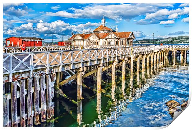 Dunoon Pier Print by Valerie Paterson