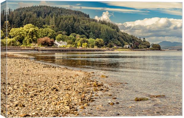 Dunoon Beach Canvas Print by Valerie Paterson