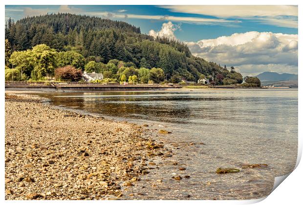 Dunoon Beach Print by Valerie Paterson
