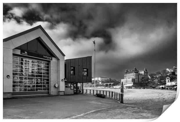 Lifeboat Station Scarborough Print by Steve Smith