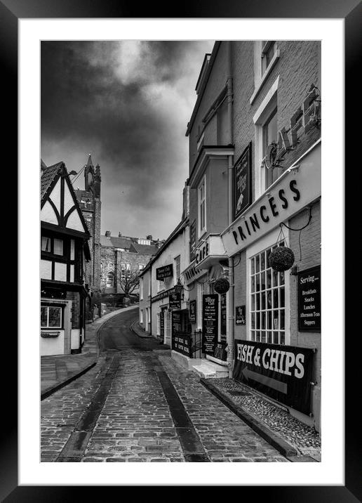 Scarborough Cafes Framed Mounted Print by Steve Smith