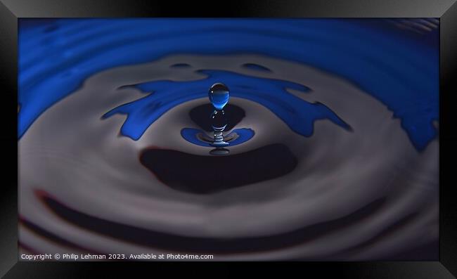 Abstract Waterdrops 4E Framed Print by Philip Lehman