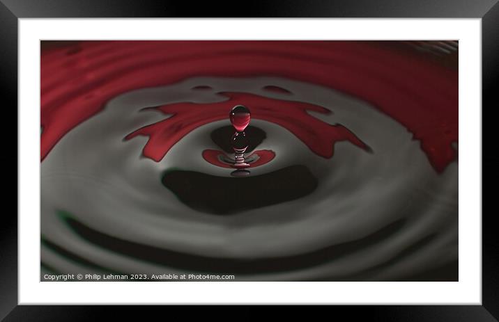 Abstract Waterdrops 4G Framed Mounted Print by Philip Lehman