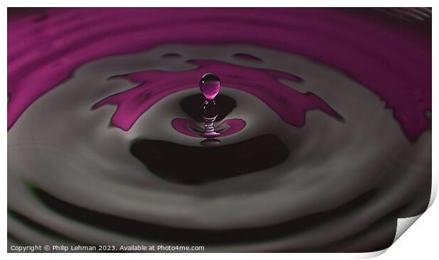 Abstract Waterdrops 4H Print by Philip Lehman
