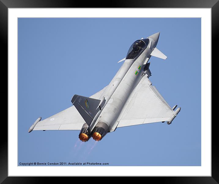 Typhoon Framed Mounted Print by Bernie Condon