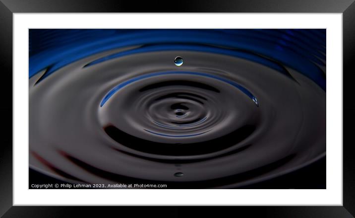 Abstract Waterdrops 25A Framed Mounted Print by Philip Lehman