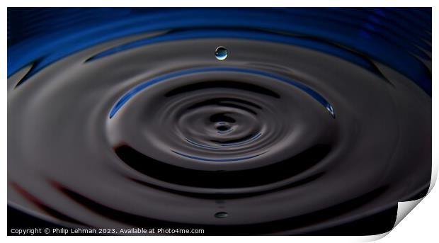 Abstract Waterdrops 25A Print by Philip Lehman