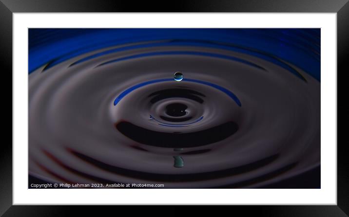 Abstract Waterdrops 19A Framed Mounted Print by Philip Lehman