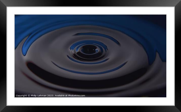 Abstract Waterdrops 9A Framed Mounted Print by Philip Lehman