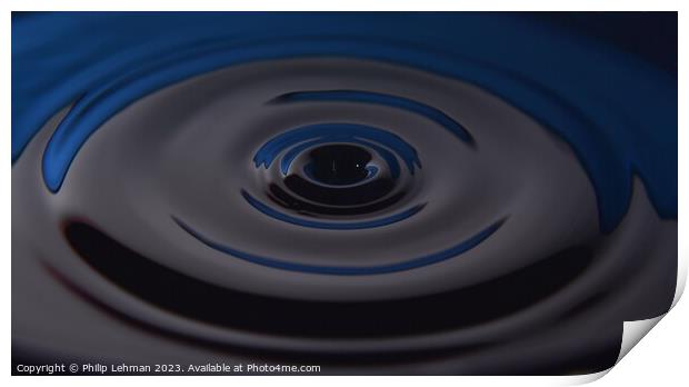 Abstract Waterdrops 9A Print by Philip Lehman