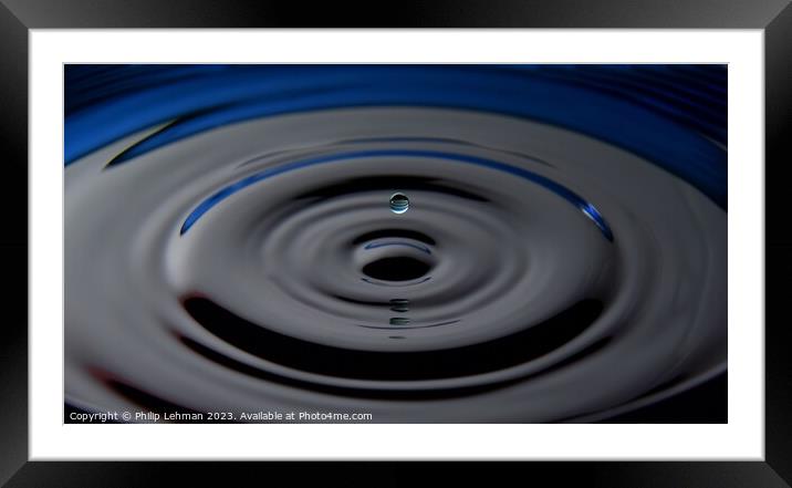 Abstract Waterdrops 28A Framed Mounted Print by Philip Lehman