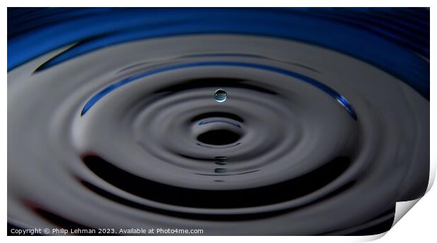 Abstract Waterdrops 28A Print by Philip Lehman