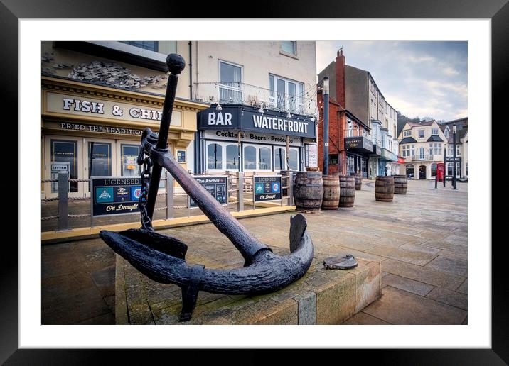 Scarborough Anchor Framed Mounted Print by Tim Hill