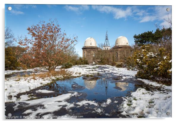 Bidston Observatory Acrylic by Philip Brookes