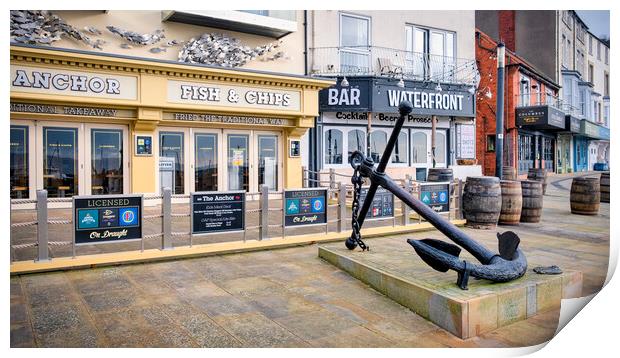 Scarborough Anchor Print by Tim Hill
