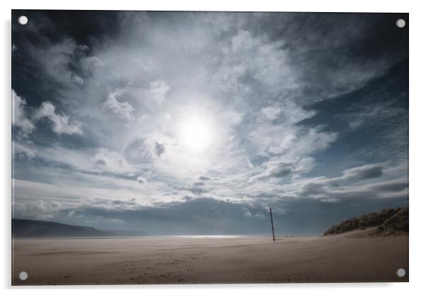 Barmouth Beach Acrylic by Mark Jones
