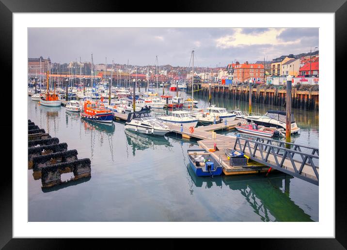 Scarborough Harbour Yorkshire Coast Framed Mounted Print by Tim Hill